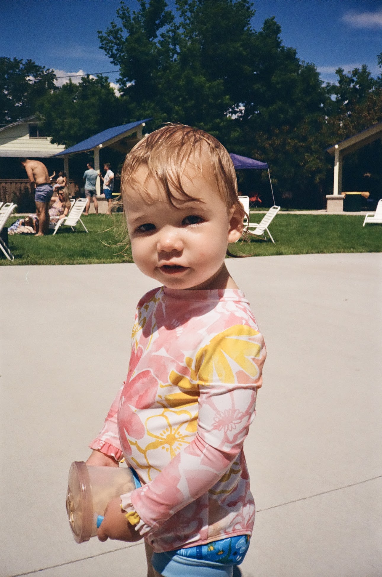 Lily at splash pad